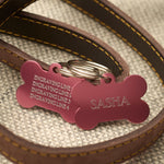 Bone Pink Aluminium Tag