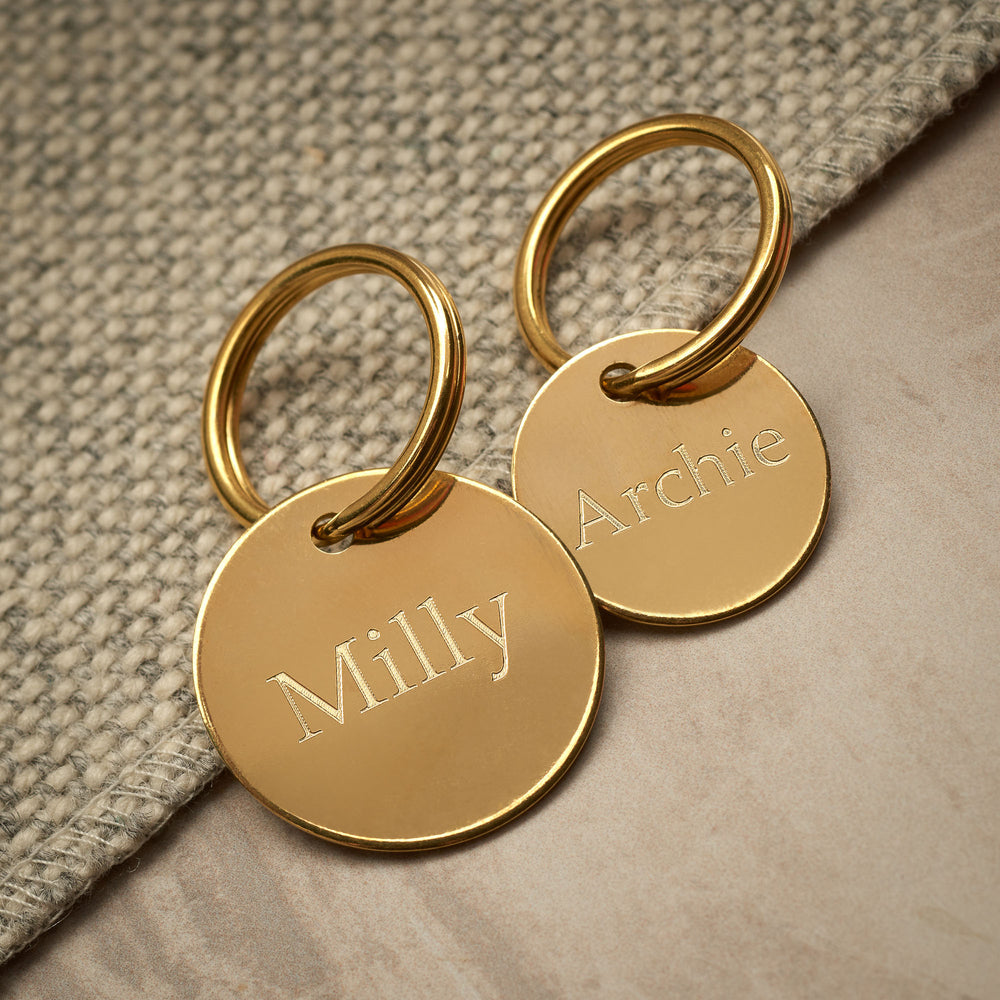 Brass Circle Tag