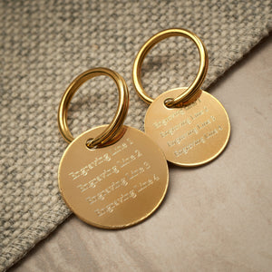 Brass Circle Tag